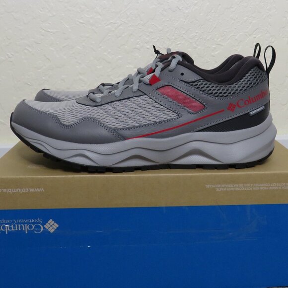 Columbia* Men\'s Plateau Breathable Waterproof Steam Mountain Red Sneaker~‎ 10.5 main image 9
